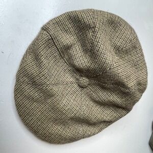 L'hiver En‎ Folie Wool Blend Tweed Flat Cap Hat Mens Size L G Wool Alpaca